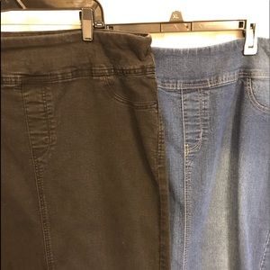 Lot of 2! Denim Pencil Skirts 20W